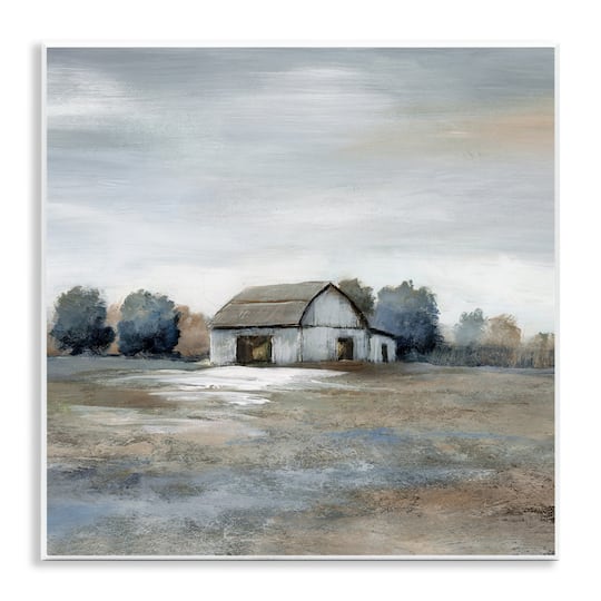 Stupell Industries Countryside Barn Neutral Tones Wall Plaque Art